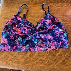 Pink Small Stretch Lace Bralette New without Tags